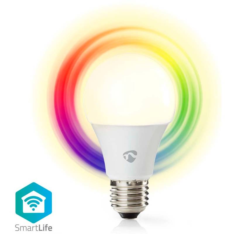 Nedis WIFILRC10E27 Smartlife Multicolour LED Bulb, E27 806lm 9W von Nedis