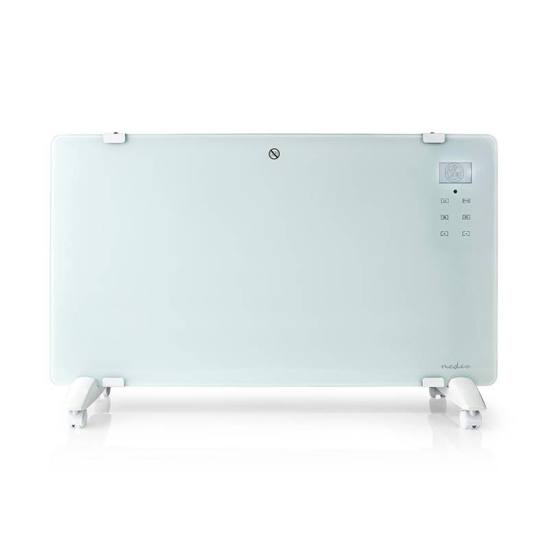 Nedis WLAN-Smart-Konvektionsheizgerät | Thermostat | Glas-Frontplatte | 2000 W | Weiß von Nedis