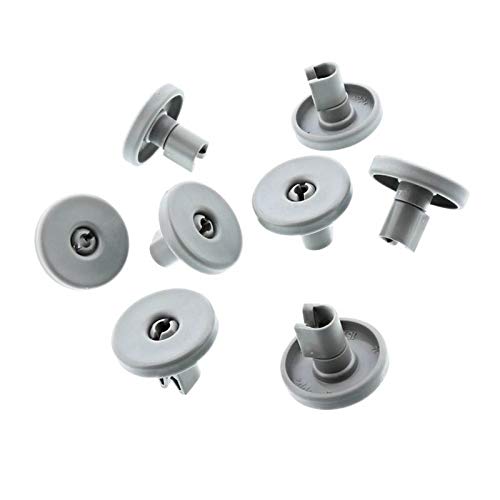 8 x Ersatz-Räder für Geschirrspüler geeignet für Zanussi 40 mm untere Rollenschienen & Clipachse 50269757006 50286965004 50286964007 50269971003 50269921008 von NeedSpares