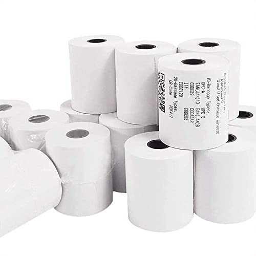 Thermorollen, NefLaca Rollen Thermopapier Kassenrollen passend für EC Cash, ohne Bisphenol A, weiße Farbe (10 Rollen, 80X80X12-80m) von NefLaca