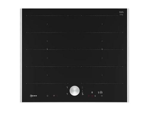 Induktionskochfeld 60 cm, 4 brenner, 7400 w, edelstahl/schwarz - T66TTY4L0 von Neff