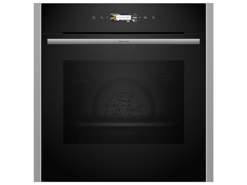 NEFF B24CR31N0 Einbau-Backofen N70, Integrierbarer Backofen 60 x 60cm, CircoTherm, Full Touch TFT-Display, Eco Clean, Easy Clean, Soft Open & Close, Edelstahl von Neff