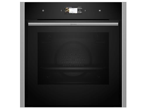 NEFF B64CS71N0 Einbau-Backofen N90, Integrierbarer Backofen 60 x 60cm, Slide&Hide, Full Touch TFT-Display, Automatikprogramme, Soft Open & Close, Schwarz von Neff