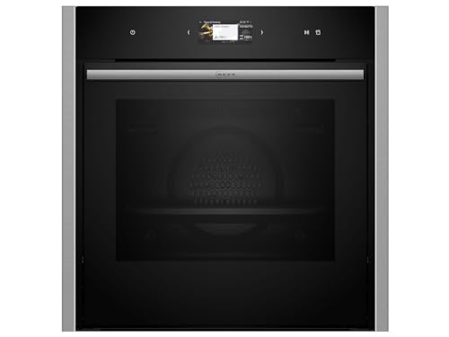 NEFF B64FS31N0 Einbau-Dampfbackofen N90, Integrierbarer Backofen 60 x 60cm, Slide&Hide, Full Touch TFT-Display, Favorit, Soft Open & Close, Schwarz von Neff