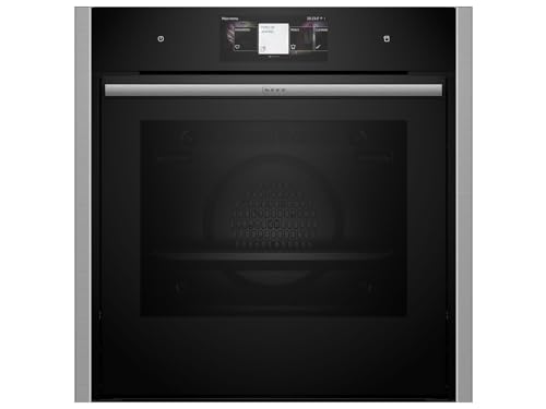 NEFF B64VT73N0 Einbau-Backofen N90, Integrierbarer Backofen 60 x 60cm, Slide&Hide, Full Touch TFT-Display, Multipoint Bratenthermometer, Vario Steam, Soft Open & Close, Schwarz von Neff