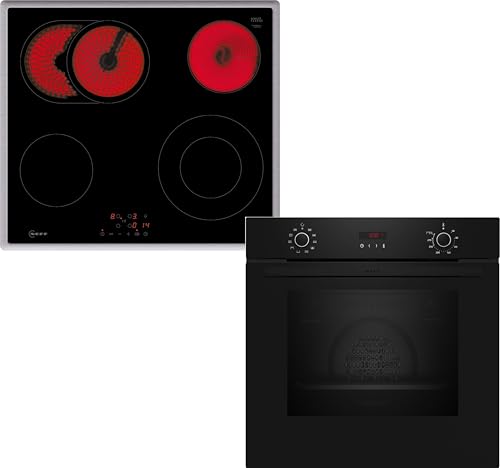 NEFF BX46PB0, Herd-Set bestehend aus B2CCG6AK3 Herd, 60 x 60 cm, Pyrolyse-Selbstreinigung, CircoTherm, LED-Display & T16SBN1L0 Elektrokochfeld, Bräterzone, Touch Control, Edelstahlrahmen NEFF BX46PB0, Herd-Set bestehend aus B2CCG6AK3 Herd, 60 x 60 cm, Pyrolyse-Selbstreinigung, CircoTherm, LED-Display & T16SBN1L0 Elektrokochfeld, Bräterzone, Touch Control, Edelstahlrahmen von Neff