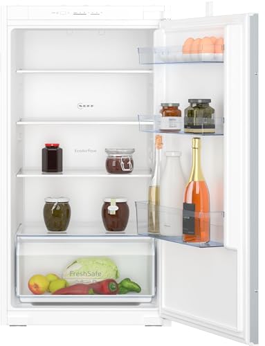 Neff, KI1311SE0, Einbaukühlschrank, N30, EEK E, 102,5x56 cm (HxB), Kühlen 165 l, 35dB, LED Beleuchtung, Sicherheitsglas, Fresh Safe, Eco Air Flow, Schleppscharnier, Made in Germany, Weiß von Neff