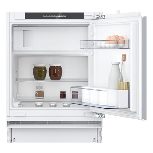 Neff KU2222FD0, N 50, kompakter Unterbau-Kühlschrank mit Gefrierfach, 82 x 60 cm, Nutzinhalt gesamt: 110l, 35 dB, Flachscharnier, Nutzinhalt Kühlraum: 93l, Nutzinhalt Gefrierraum: 17l Neff KU2222FD0, N 50, kompakter Unterbau-Kühlschrank mit Gefrierfach, 82 x 60 cm, Nutzinhalt gesamt: 110l, 35 dB, Flachscharnier, Nutzinhalt Kühlraum: 93l, Nutzinhalt Gefrierraum: 17l von Neff