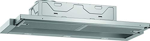 NEFF D46ML54X1 Einbau-Dunstabzugshaube, Flachschirmhaube N 70, 60 cm, Abluft oder Umluft, Edelstahl [Energieklasse A] von Neff