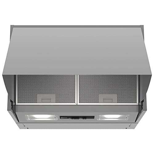 NEFF D64MAC1X0 Dunstabzugshaube, Zwischenbauhaube, 59.9 cm, Hohe Luftleistung mit 2-motorigem Gebläse, Silber NEFF D64MAC1X0 Dunstabzugshaube, Zwischenbauhaube, 59.9 cm, Hohe Luftleistung mit 2-motorigem Gebläse, Silber von Neff