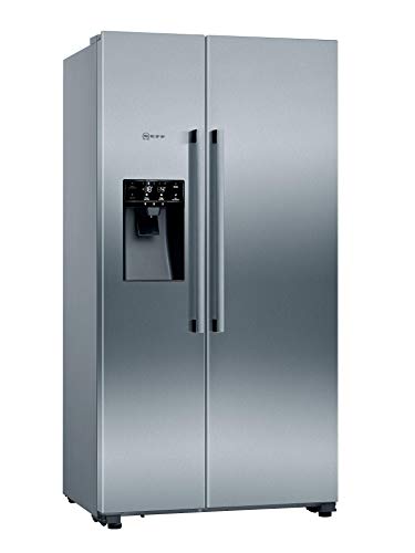 Neff KA3923IE0 Amerikanischer Side by Side N70 / Inox-Antifingerprint / 178,7 x 90,8 cm (H x B) / 368 l Kühlteil / 165 l Gefrierteil / FreshSafe / NoFrost / Eiswürfel Bereiter von Neff