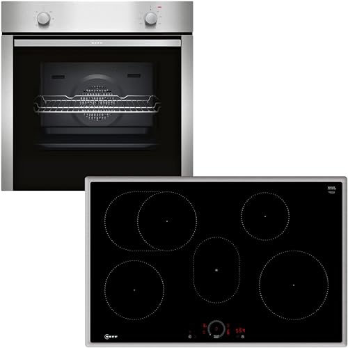 Neff Set BX18I bestehend aus B1DCA0AN0 Einbaubackofen mit CircoTherm, 60 x 60 cm, Edelstahl, N 30 und T58SHF1L0 autarkes Induktionskochfeld, 80 cm, Schwarz, N 70 Neff Set BX18I bestehend aus B1DCA0AN0 Einbaubackofen mit CircoTherm, 60 x 60 cm, Edelstahl, N 30 und T58SHF1L0 autarkes Induktionskochfeld, 80 cm, Schwarz, N 70 von Neff