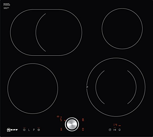 Neff T16PT76X0 Elektrokochfeld N70 / 60cm / TwistPad / Bräterzone / Glaskeramik / flächenbündig, Schwarz von Neff