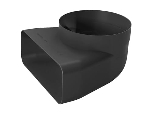 Neff Z861SI1 / Installationszubehör für Dunstabzüge/Anschluss rund-flach mit integriertem 90 Grad Bogen für Geräte mit vertikalem runden Luftauslass/Farbe: Schwarz Neff Z861SI1 / Installationszubehör für Dunstabzüge/Anschluss rund-flach mit integriertem 90 Grad Bogen für Geräte mit vertikalem runden Luftauslass/Farbe: Schwarz von Neff