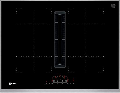 Neff induktionskochfeld 70 cm 4 brenner 7400 w schwarz/edelstahl t47td7bn2 von Neff