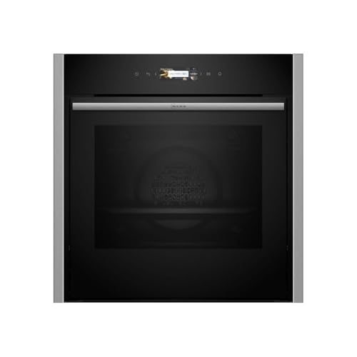 ecoclean Slide&Hide Backofen -NEFF N70 - B54CR31N0F - Schwarz - 14 Kochmodi - 59,5 x 59,6 x 54,8 cm von Neff