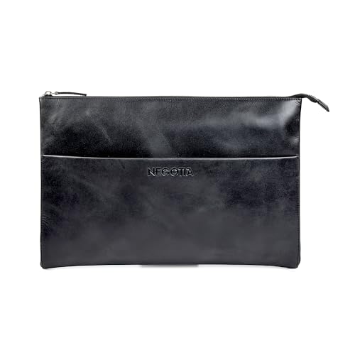 Negotia Alpha Laptop Folio - Leder laptoptasche 15.6 zoll Laptophülle 15.6 Zoll - laptop tasche 15 zoll - Laptop Hülle macbook pro 16 hülle - laptoptasche 15 zoll aus leder- Schwarz Negotia Alpha Laptop Folio - Leder laptoptasche 15.6 zoll Laptophülle 15.6 Zoll - laptop tasche 15 zoll - Laptop Hülle macbook pro 16 hülle - laptoptasche 15 zoll aus leder- Schwarz von Negotia