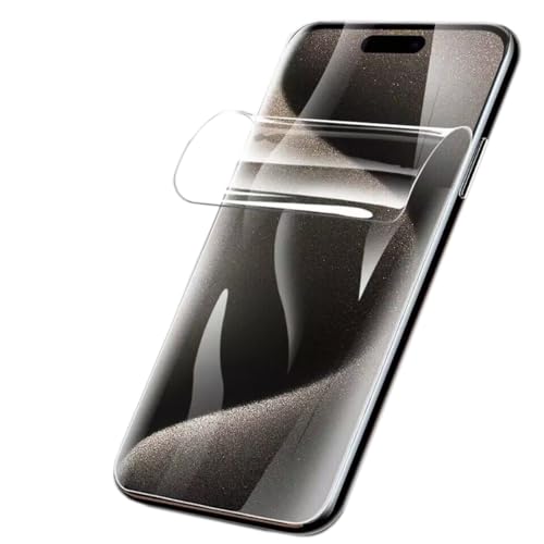 Negugew 2 Stück Displayschutzfolie für iPhone 15 Pro, Ultradünne Hydrogel-Folie aus Weichem TPU für iPhone 15 Pro Berührungsempfindlich Negugew 2 Stück Displayschutzfolie für iPhone 15 Pro, Ultradünne Hydrogel-Folie aus Weichem TPU für iPhone 15 Pro Berührungsempfindlich von Negugew