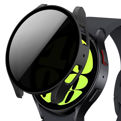 Neitra Privatsphäre Hülle für Samsung Galaxy Watch 6 2023 40mm, PC harte Hülle Kratzfest Gehäuse mit Anti-Spy HD Gehärtetes Displayschutz, Gesamt Schutzhülle Cover Smartwatch Zubehör für Galaxy Watch6 von Neitra