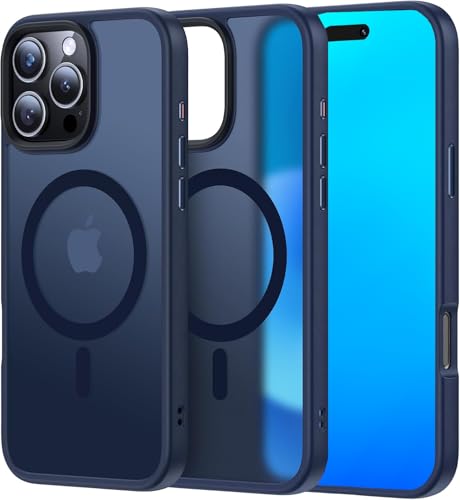 Nekiyo Tech Entworfen für iPhone 16 Pro mit erhöhter Objektivrand-Gehäusekante Militärischer Fallschutz Schlankes durchscheinendes Mattgehäuse mit Fingerprint-Schutz Dünne magnetische Hülle 6.3" Blau Nekiyo Tech Entworfen für iPhone 16 Pro mit erhöhter Objektivrand-Gehäusekante Militärischer Fallschutz Schlankes durchscheinendes Mattgehäuse mit Fingerprint-Schutz Dünne magnetische Hülle 6.3" Blau von Nekiyo Tech