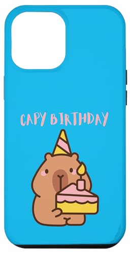 Capy Birthday Nette Capybara mit Kuchen, lustige Tierparty Hülle für iPhone 12 Pro Max Capy Birthday Nette Capybara mit Kuchen, lustige Tierparty Hülle für iPhone 12 Pro Max von NekoKuma Studio