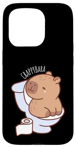 Crappybara Lustiges Capybara auf Toilette, niedlicher Badezimmer-Humor Hülle für iPhone 15 Pro Crappybara Lustiges Capybara auf Toilette, niedlicher Badezimmer-Humor Hülle für iPhone 15 Pro von NekoKuma Studio
