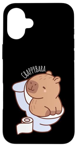 Crappybara Lustiges Capybara auf Toilette, niedlicher Badezimmer-Humor Hülle für iPhone 16 Plus Crappybara Lustiges Capybara auf Toilette, niedlicher Badezimmer-Humor Hülle für iPhone 16 Plus von NekoKuma Studio