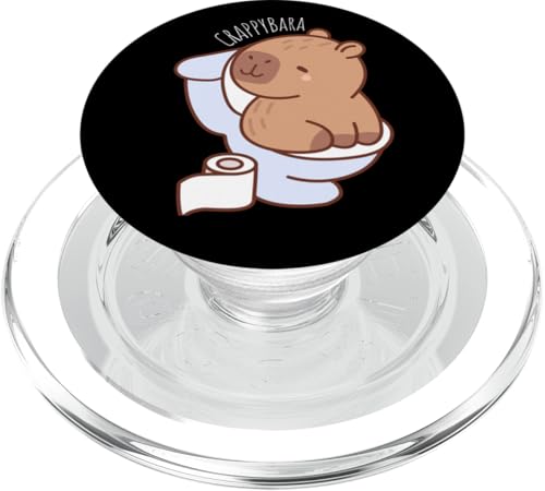 Crappybara Lustiges Capybara auf Toilette, niedlicher Badezimmer-Humor PopSockets PopGrip für MagSafe Crappybara Lustiges Capybara auf Toilette, niedlicher Badezimmer-Humor PopSockets PopGrip für MagSafe von NekoKuma Studio