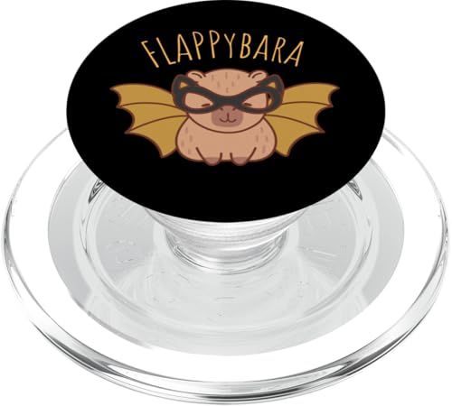 Flappybara Flying Capybara in Maske Lustiges geflügeltes Tier PopSockets PopGrip für MagSafe Flappybara Flying Capybara in Maske Lustiges geflügeltes Tier PopSockets PopGrip für MagSafe von NekoKuma Studio