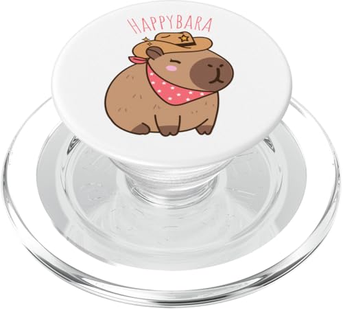Happybara Cowboy Capybara mit Hut und Bandana Niedliches Tier PopSockets PopGrip für MagSafe Happybara Cowboy Capybara mit Hut und Bandana Niedliches Tier PopSockets PopGrip für MagSafe von NekoKuma Studio