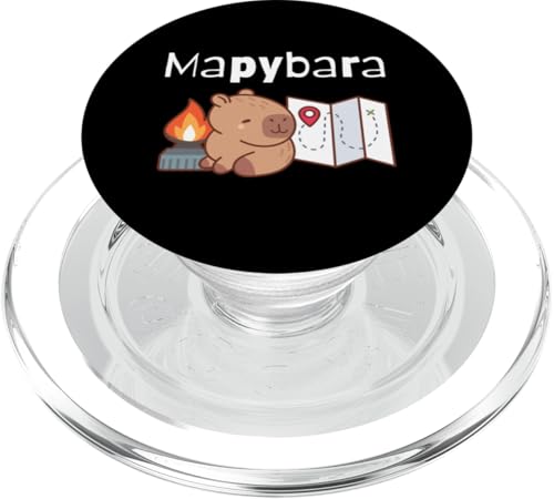 Mapybara Capybara mit Karte und Lagerfeuer Niedlicher Reiseentdecker PopSockets PopGrip für MagSafe Mapybara Capybara mit Karte und Lagerfeuer Niedlicher Reiseentdecker PopSockets PopGrip für MagSafe von NekoKuma Studio
