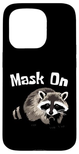 Mask On - Pet Raccoon Hülle für iPhone 15 Pro von NekoKuma Studio