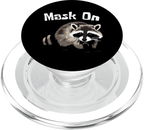 Mask On - Pet Raccoon PopSockets PopGrip für MagSafe Mask On - Pet Raccoon PopSockets PopGrip für MagSafe von NekoKuma Studio