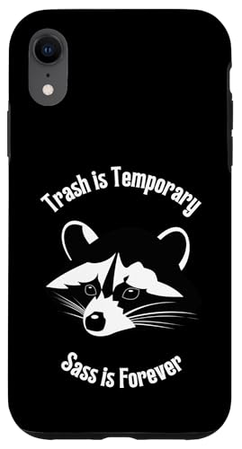 Müll ist temporär Sass Is Forever Waschbär-Haustier Hülle für iPhone XR Müll ist temporär Sass Is Forever Waschbär-Haustier Hülle für iPhone XR von NekoKuma Studio