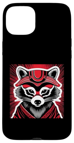 Mutiger japanischer maskierter Waschbär - Japanischer Kabuki-Waschbär Hülle für iPhone 15 Plus Mutiger japanischer maskierter Waschbär - Japanischer Kabuki-Waschbär Hülle für iPhone 15 Plus von NekoKuma Studio