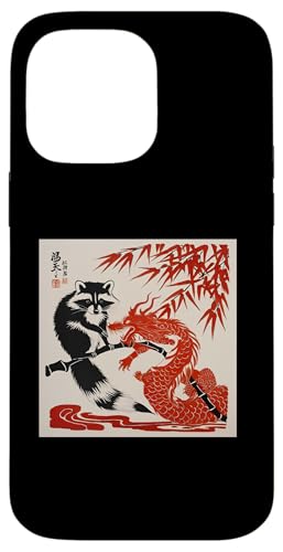 Red Dragon Waschbär im japanischen Stil – Japanischer Waschbär Kunst Hülle für iPhone 14 Pro Max Red Dragon Waschbär im japanischen Stil – Japanischer Waschbär Kunst Hülle für iPhone 14 Pro Max von NekoKuma Studio