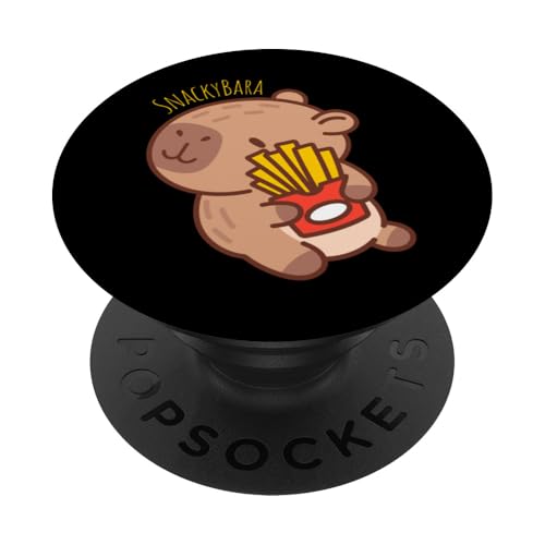 SnackyBara Capybara Essen Pommes Frites Lustiges Futter Tier PopSockets Klebender PopGrip SnackyBara Capybara Essen Pommes Frites Lustiges Futter Tier PopSockets Klebender PopGrip von NekoKuma Studio