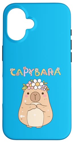 Süße Blumenkrone Capybara – Kawaii Pastell Capy Pet Hülle für iPhone 16 Süße Blumenkrone Capybara – Kawaii Pastell Capy Pet Hülle für iPhone 16 von NekoKuma Studio