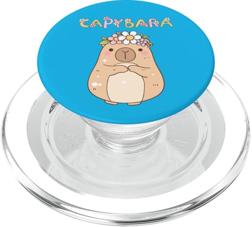 Süße Blumenkrone Capybara – Kawaii Pastell Capy Pet PopSockets PopGrip für MagSafe Süße Blumenkrone Capybara – Kawaii Pastell Capy Pet PopSockets PopGrip für MagSafe von NekoKuma Studio