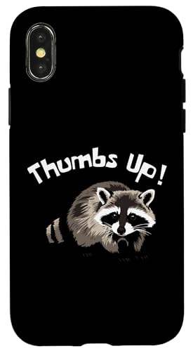 Thumbs Up Lustiger Waschbär Woodland Critter – Haustier-Waschbär Hülle für iPhone X/XS Thumbs Up Lustiger Waschbär Woodland Critter – Haustier-Waschbär Hülle für iPhone X/XS von NekoKuma Studio