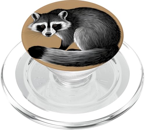 Vintage Sumi-e Waschbär Kunst – Japanischer Waschbär PopSockets PopGrip für MagSafe Vintage Sumi-e Waschbär Kunst – Japanischer Waschbär PopSockets PopGrip für MagSafe von NekoKuma Studio