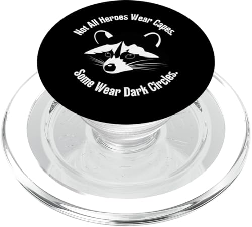 Waschbär Hero Müllsucher Maske PopSockets PopGrip für MagSafe Waschbär Hero Müllsucher Maske PopSockets PopGrip für MagSafe von NekoKuma Studio