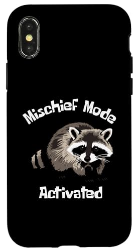 Waschbär für Haustiere, Mischief-Modus aktiviert Hülle für iPhone X/XS Waschbär für Haustiere, Mischief-Modus aktiviert Hülle für iPhone X/XS von NekoKuma Studio