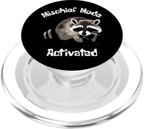 Waschbär für Haustiere, Mischief-Modus aktiviert PopSockets PopGrip für MagSafe Waschbär für Haustiere, Mischief-Modus aktiviert PopSockets PopGrip für MagSafe von NekoKuma Studio