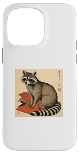 Zen Waschbär Ukiyo-e Style – Japanisches Tierdesign Hülle für iPhone 14 Pro Max von NekoKuma Studio