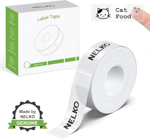 NELKO Klebeband P21 für Etikettierer, angepasstes Etikettendruckpapier, 14 x 40 mm, laminierter Standard-Büroersatz, für Haushalt, Büro, Schule, 180 Etiketten/Rolle, transparent NELKO Klebeband P21 für Etikettierer, angepasstes Etikettendruckpapier, 14 x 40 mm, laminierter Standard-Büroersatz, für Haushalt, Büro, Schule, 180 Etiketten/Rolle, transparent von Nelko