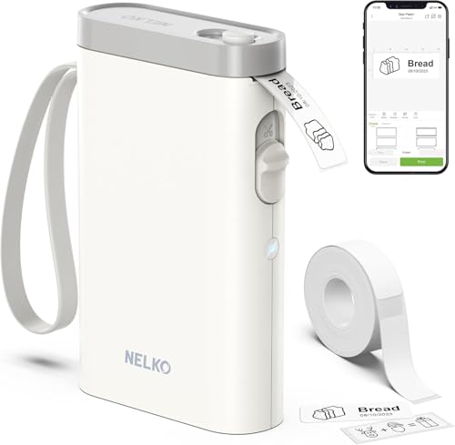 Nelko Etikettendrucker, Bluetooth P21 Selbstklebendes Etikettiergerät Tragbarer beschriftungsgerät selbstklebend Labeldrucker, Kabelloser, Mini Label Printer mit iOS Android,Für Zuhause, Büro,Hellrosa Nelko Etikettendrucker, Bluetooth P21 Selbstklebendes Etikettiergerät Tragbarer beschriftungsgerät selbstklebend Labeldrucker, Kabelloser, Mini Label Printer mit iOS Android,Für Zuhause, Büro,Hellrosa von Nelko