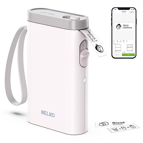 Nelko Etikettendrucker, Bluetooth P21 Selbstklebendes Etikettiergerät Tragbarer beschriftungsgerät selbstklebend Labeldrucker, Kabelloser, Mini Label Printer mit iOS Android,Für Zuhause,Hellrosa Nelko Etikettendrucker, Bluetooth P21 Selbstklebendes Etikettiergerät Tragbarer beschriftungsgerät selbstklebend Labeldrucker, Kabelloser, Mini Label Printer mit iOS Android,Für Zuhause,Hellrosa von Nelko
