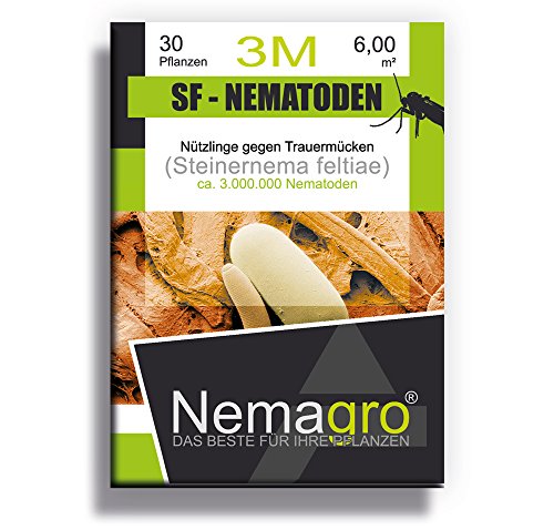 Nemagro® SF Nematoden 3M (3mio 30 Pflanzen oder 6qm) - Ihre Erste Wahl gegen Trauermücken! von Nemagro