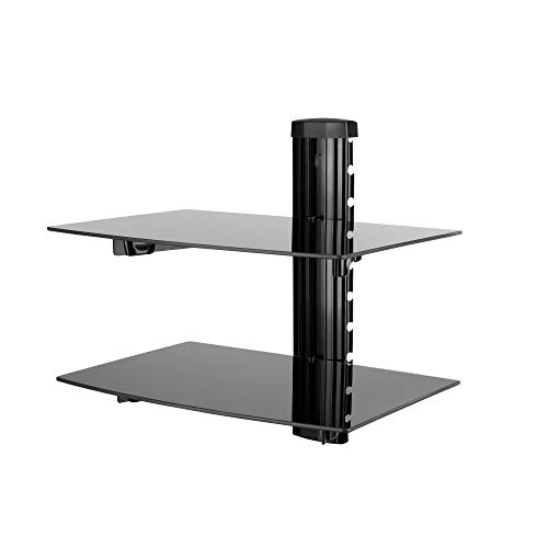 Nemaxx DV02 Multimedia Wandregal - stabiles Glasregal für DVD Bluray Player Media Konsole HIFI - 2 Ablagen aus Sicherheitsglas Nemaxx DV02 Multimedia Wandregal - stabiles Glasregal für DVD Bluray Player Media Konsole HIFI - 2 Ablagen aus Sicherheitsglas von Nemaxx
